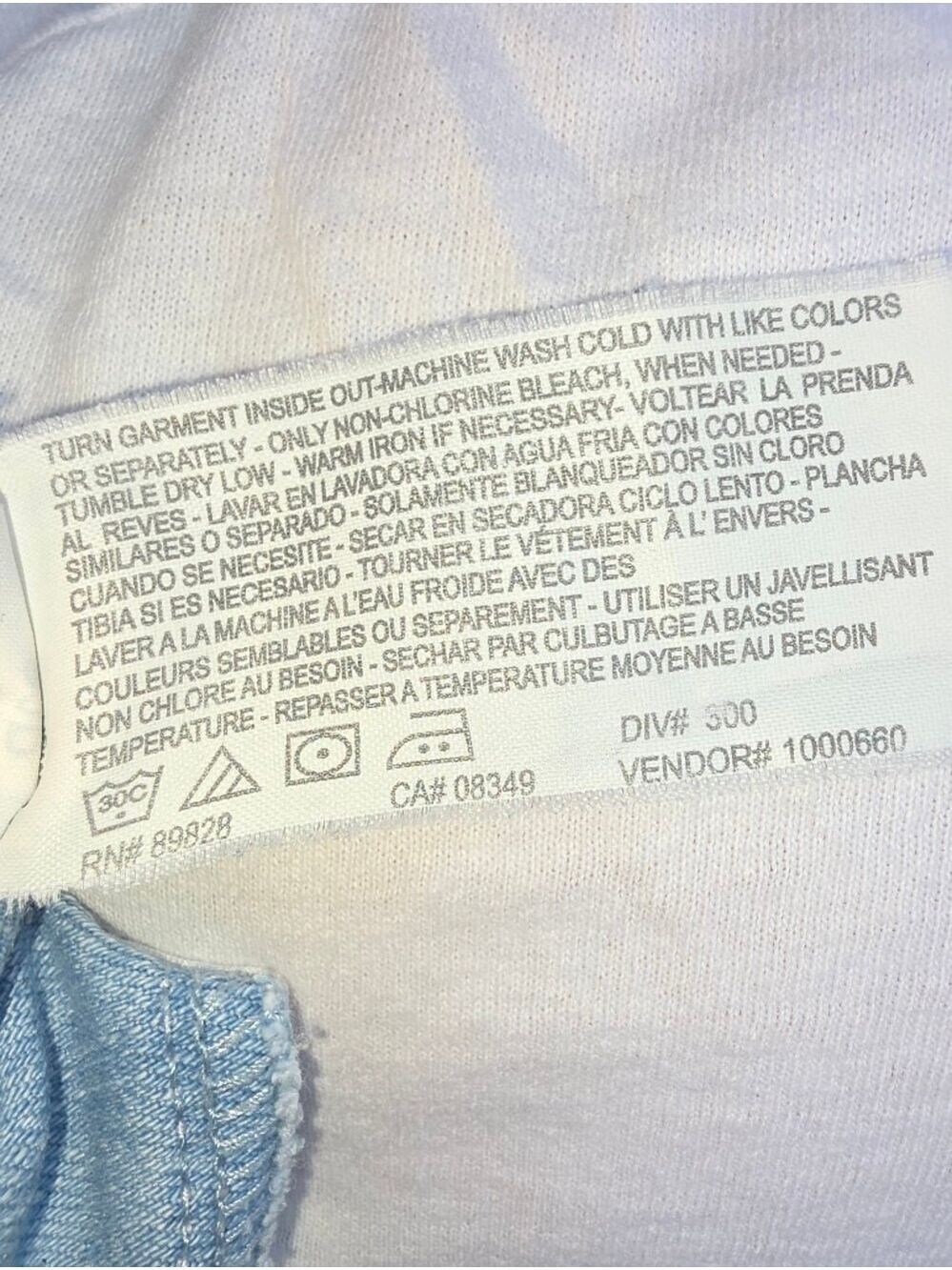 Gloria Vanderbilt Light Blue Straight Leg Jeans Size 16 #JEA7 - Picture 10 of 10